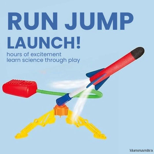 Foam Rocket Launcher | Outdoor Active Fun | Jump-Powered Launches