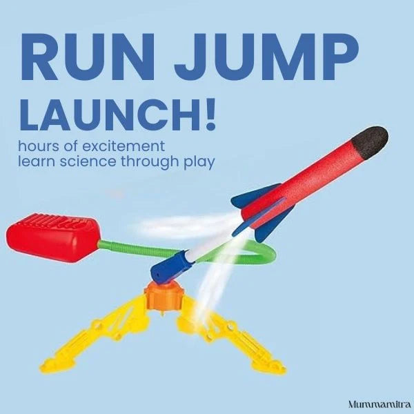 Foam Rocket Launcher | Outdoor Active Fun | Jump-Powered Launches