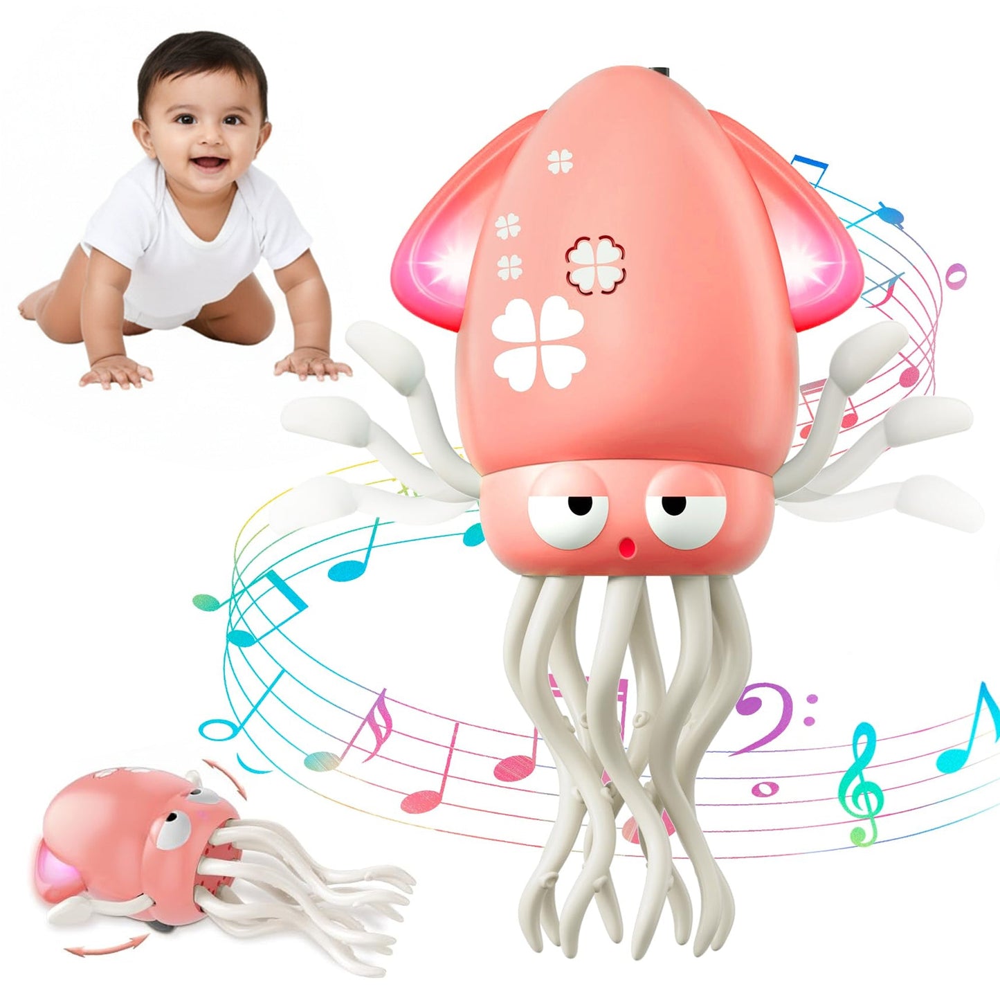 Electric Crawling & Dancing Octopus - Squid Toy