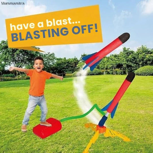 Foam Rocket Launcher | Outdoor Active Fun | Jump-Powered Launches