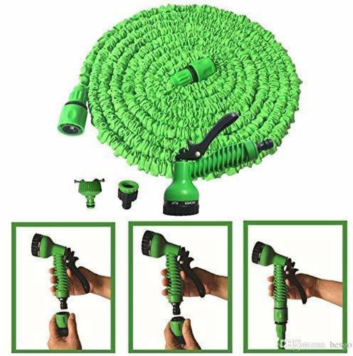 Magic Hose Pipe with Soft Grip 7 Function Spray Gun Set