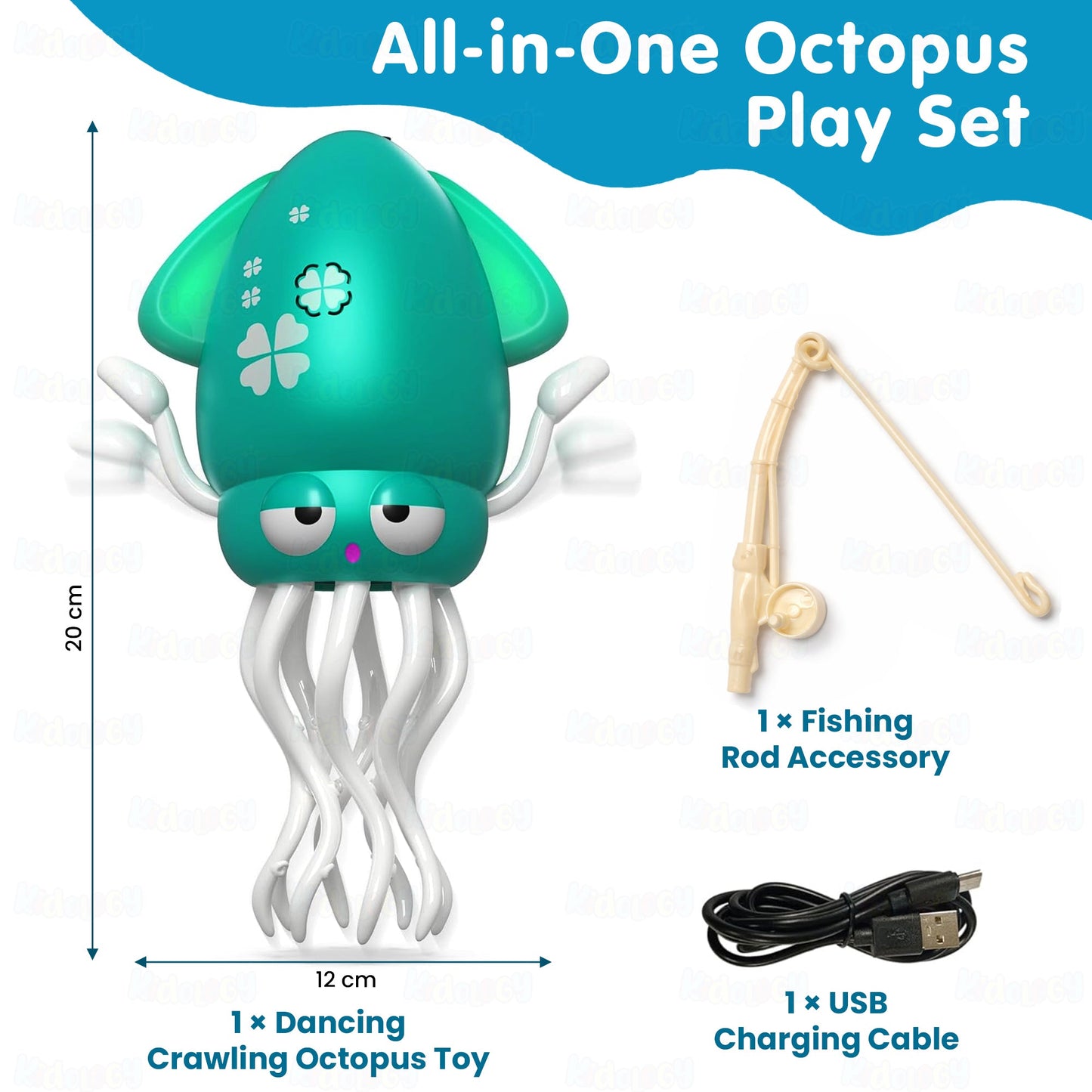 Electric Crawling & Dancing Octopus - Squid Toy