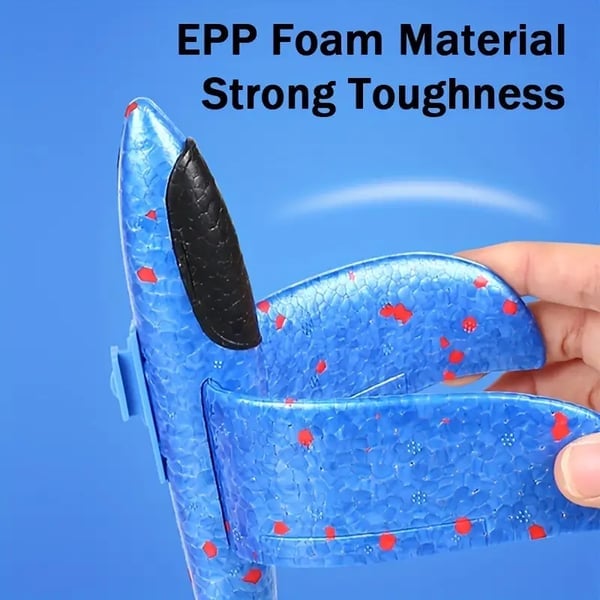 Flying Airplane Launcher Gun Toy With Foam Glider Planes