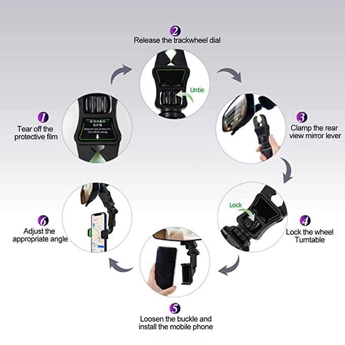 360° Multifunctional Car Phone Holder + Premium Table Mobile Stand #FREE