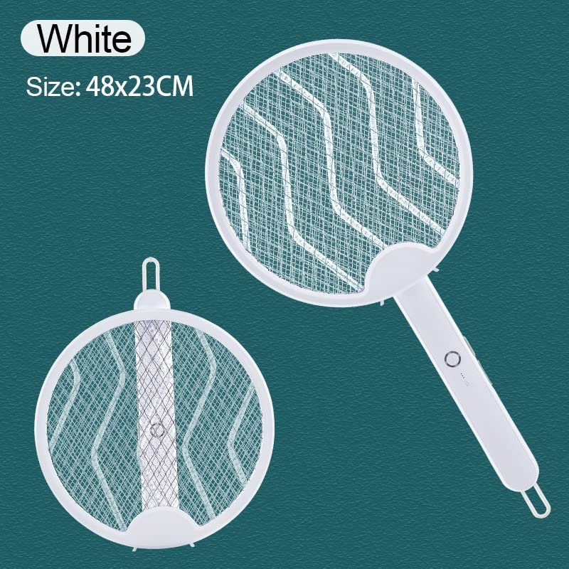 2 in 1 Mosquito Bat Killer Racket Electric Mosquito Racket Bat with UV LED Light Lamp