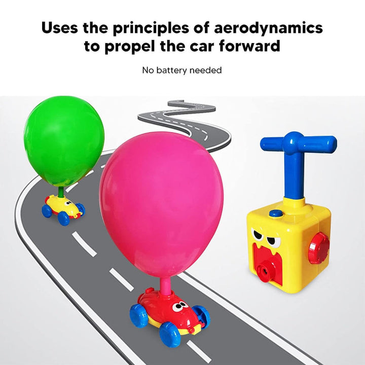Balloon Car and Rocket Launcher - Perfect Gift for Kids