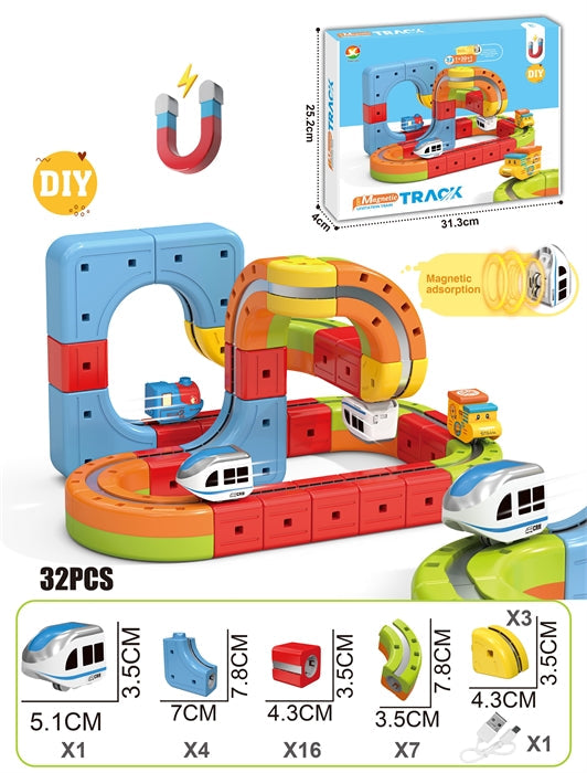 DIY Magnetic Train Building Blocks – Electric Anti-Gravity Track Set