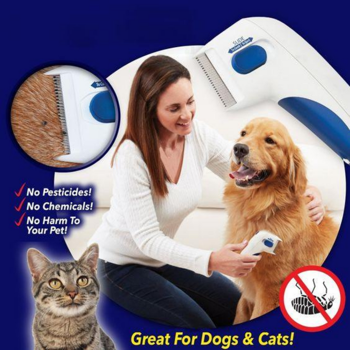 Premium Quality Electric Flea Remover Without Pesticides For Dogs And Cats
