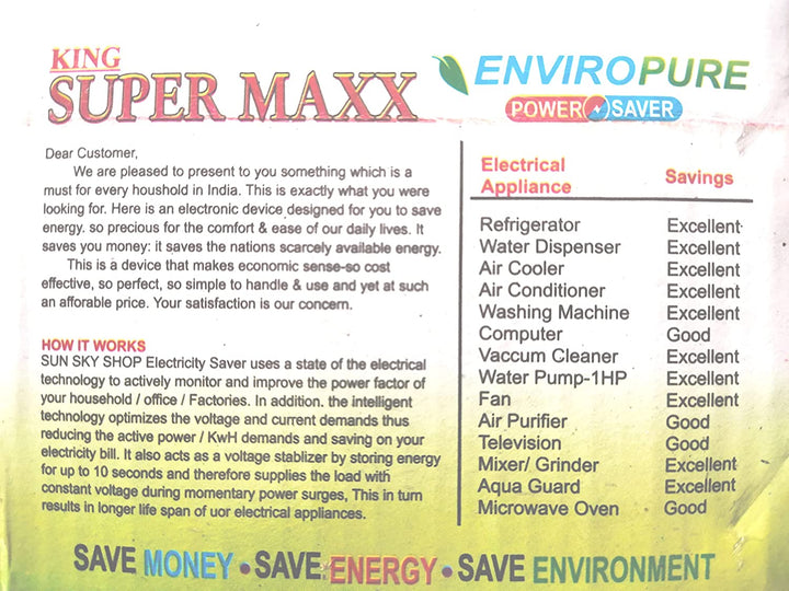 Premium MD's Power Saver Maxx Supplier
