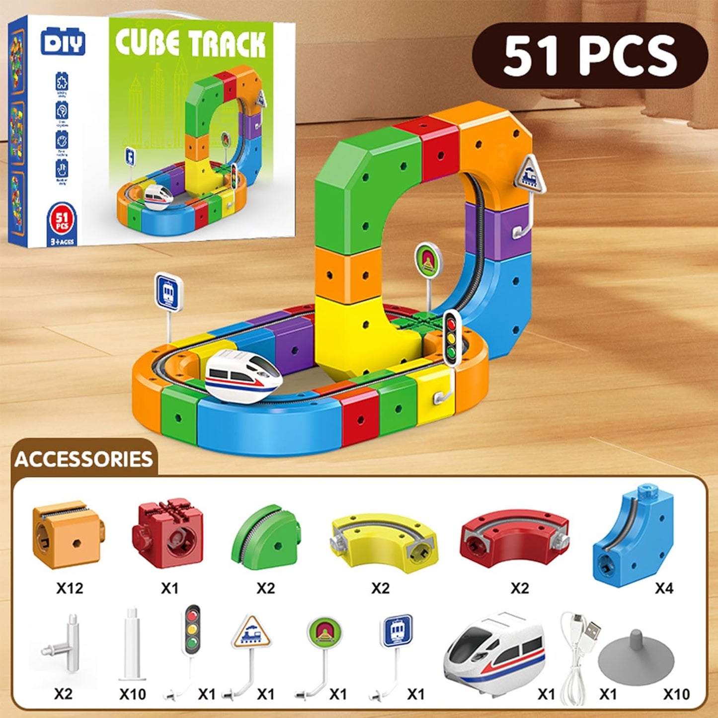 DIY Magnetic Train Building Blocks – Electric Anti-Gravity Track Set