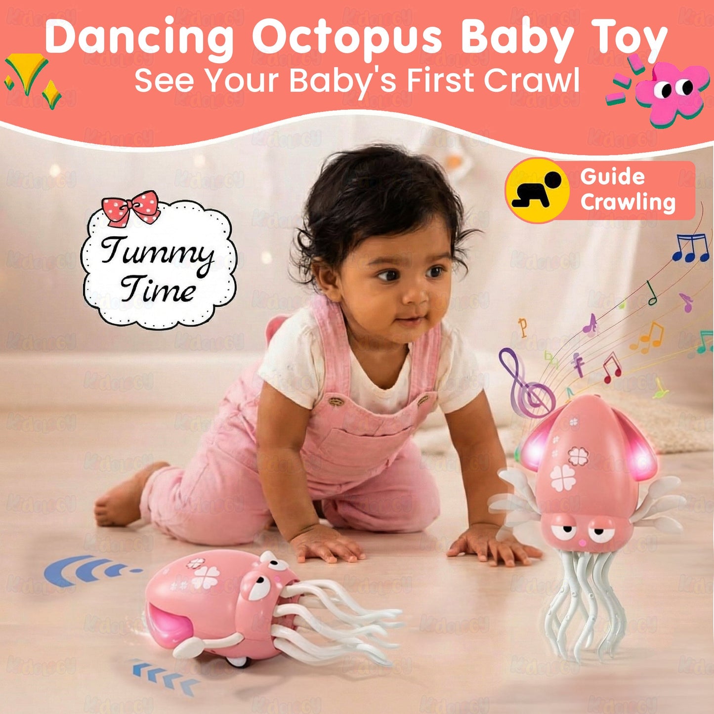 Electric Crawling & Dancing Octopus - Squid Toy