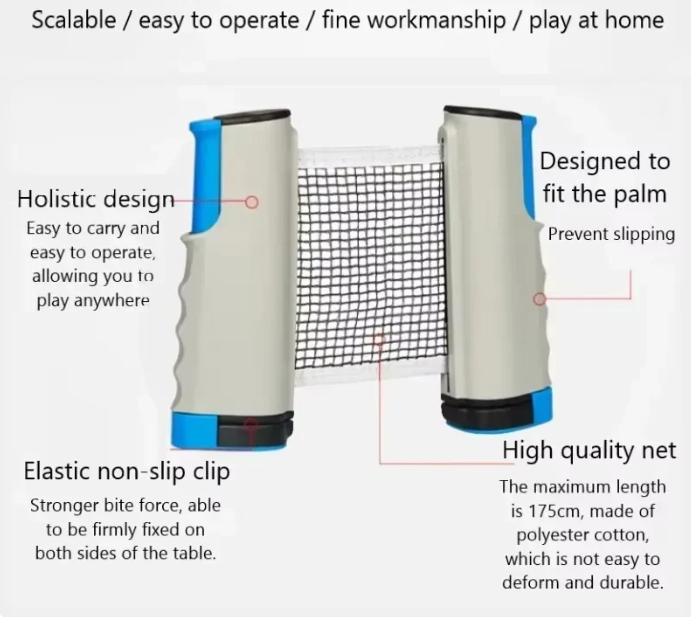Flexinet- Portable Table Tennis Net