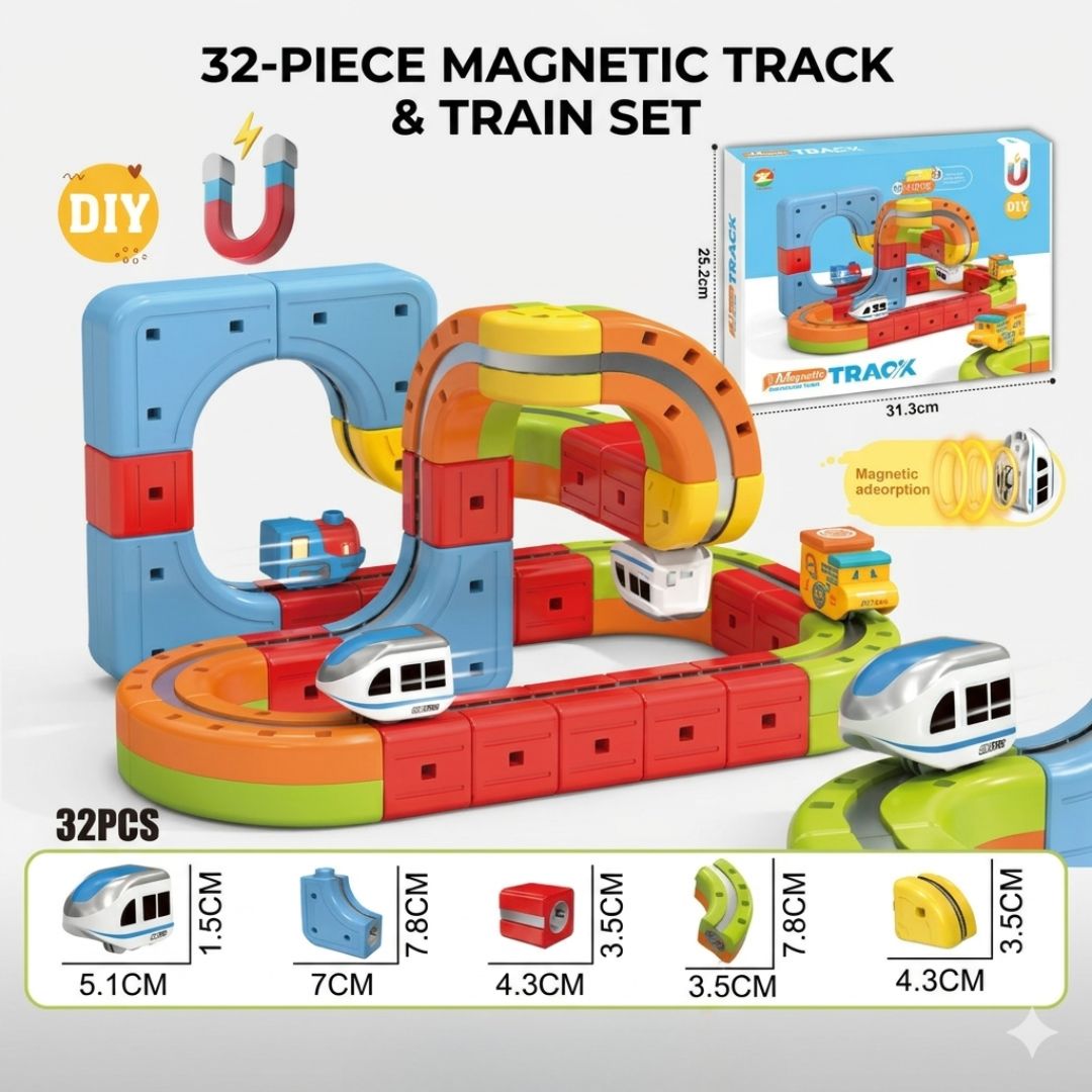 DIY Magnetic Train Building Blocks – Electric Anti-Gravity Track Set