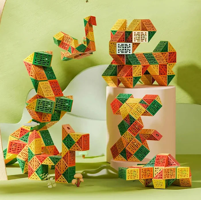 QiYi Geometric Magic Snake Cube Puzzle (24 Blocks) - Cuberkart