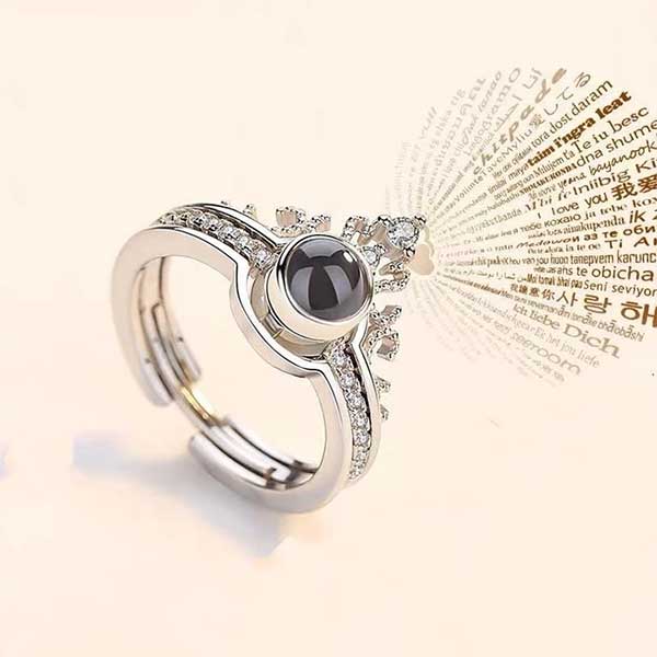 Premium Quality 100 Language I Love You Ring